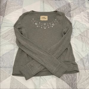 Hollister Co Embellished Sweatshirt Sz XS